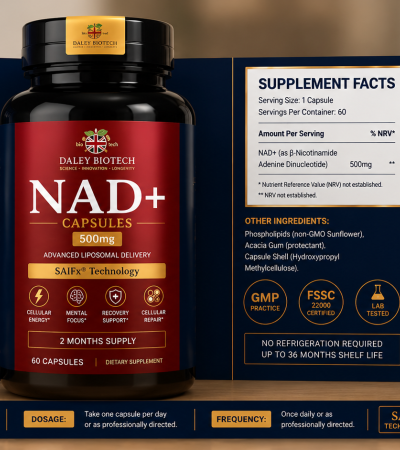 活力一号NAD+脂质体纯胶囊(500mg)两月量